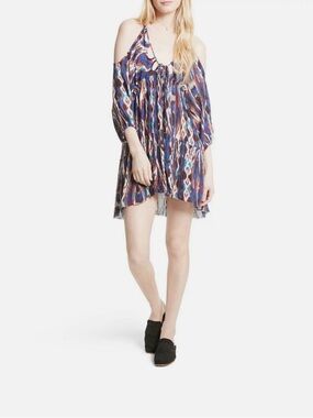 Free People One "Monarch" Cold Shoulder Mini Dress